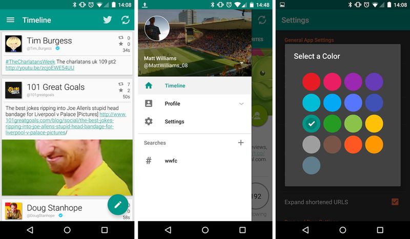 TweetComb: cliente de Twitter para Android en Material Design