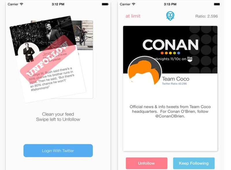 Twindr: limpia tus follows de Twitter con esta app para iOS