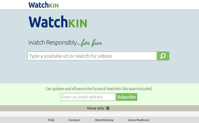 Watchkin: página para buscar y ver vídeos de YouTube sin distracciones