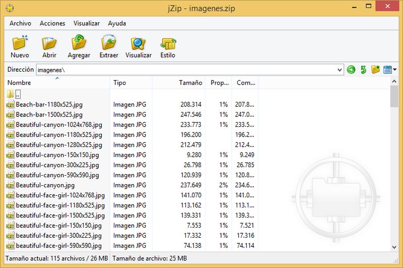jZip: compresor de archivos gratuito compatible con múltiples formatos