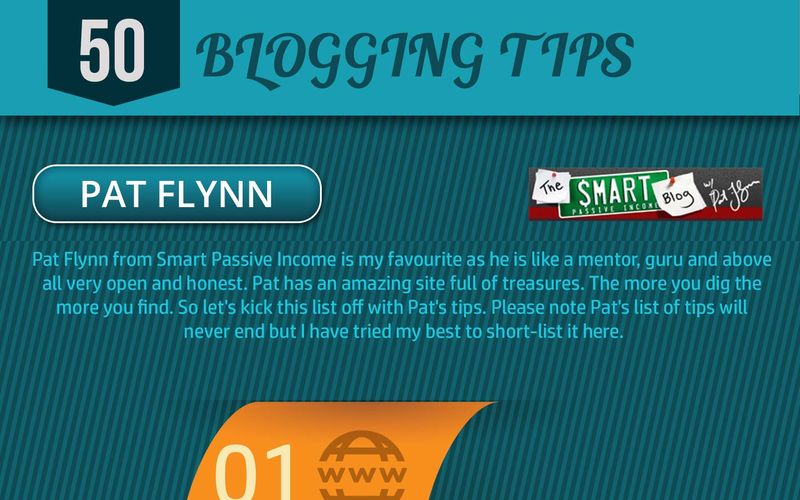 50 excelentes consejos para bloggers (infografía)