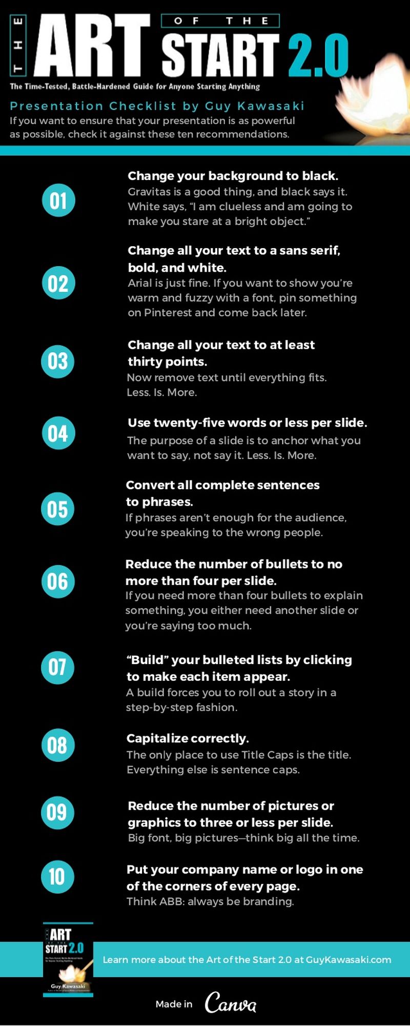 Consejos de Guy Kawasaki para crear presentaciones perfectas
