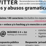 Recomendaciones lingüísticas para escribir tweets correctamente (infografía)