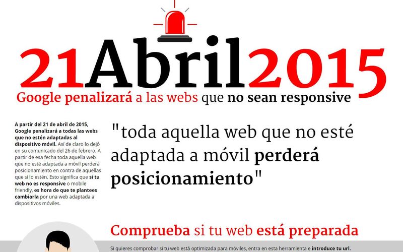 Google penalizará webs no responsive a partir del 21 de abril (infografía)