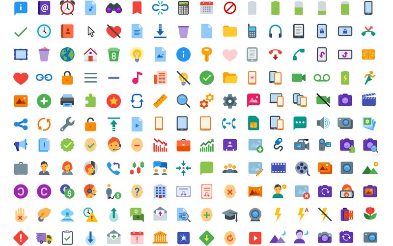 Icons8: pack con 312 bonitos iconos planos de uso gratuito