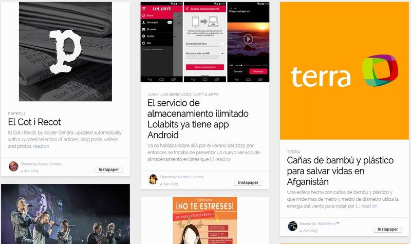 Instacurate: convierte la timeline de Twitter en un magazine