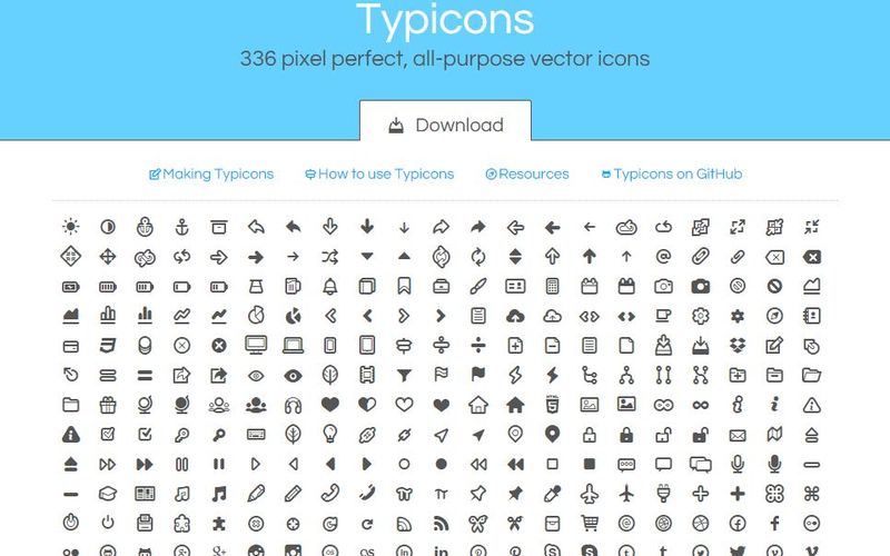 10 páginas con iconos gratuitos en formato Web Font para usar en tus sitios