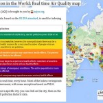 Waqi: mapa a tiempo real con la polución del aire en el mundo