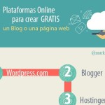 Las 12 mejores plataformas para crear gratis tu web o blog (infografía)