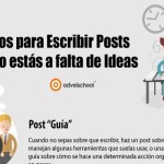 3 buenos trucos para escribir posts cuando te faltan ideas (infografía)