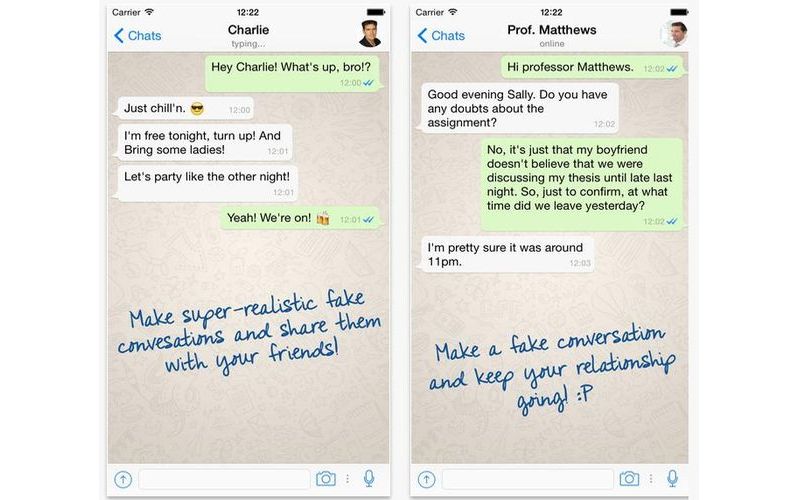 WhatsFake: crea conversaciones falsas de WhatsApp para gastar bromas