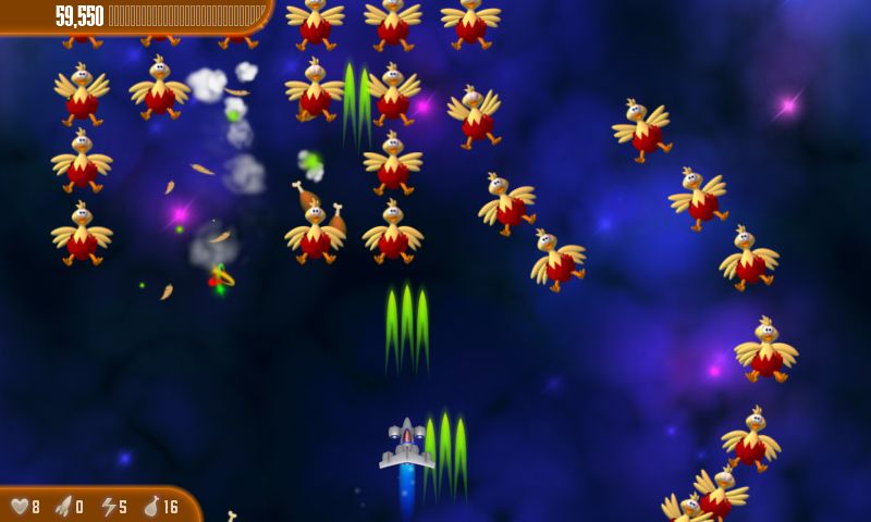 Descarga adrenalina con el juego Chicken Invaders para Android