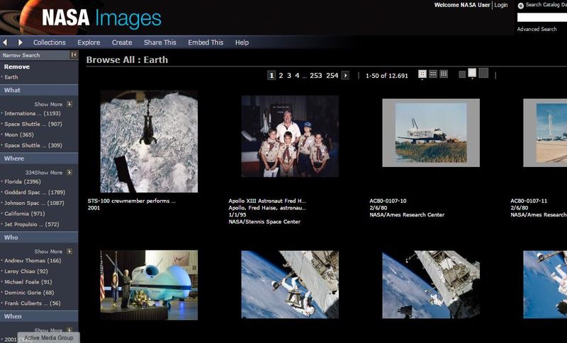 NASA Images: más de 100000 espectaculares imágenes de la NASA