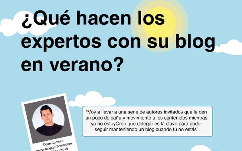 Consejos de expertos: ¿Qué hacer con tu blog en verano? (infografía)