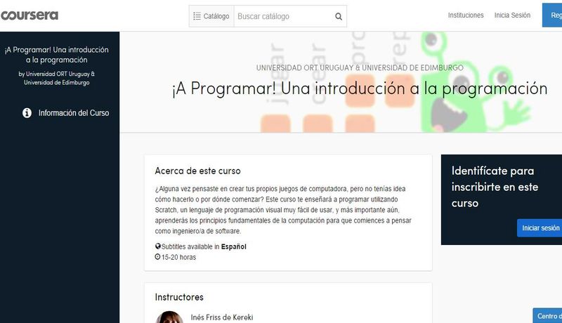 Curso gratuito de programación con Scratch