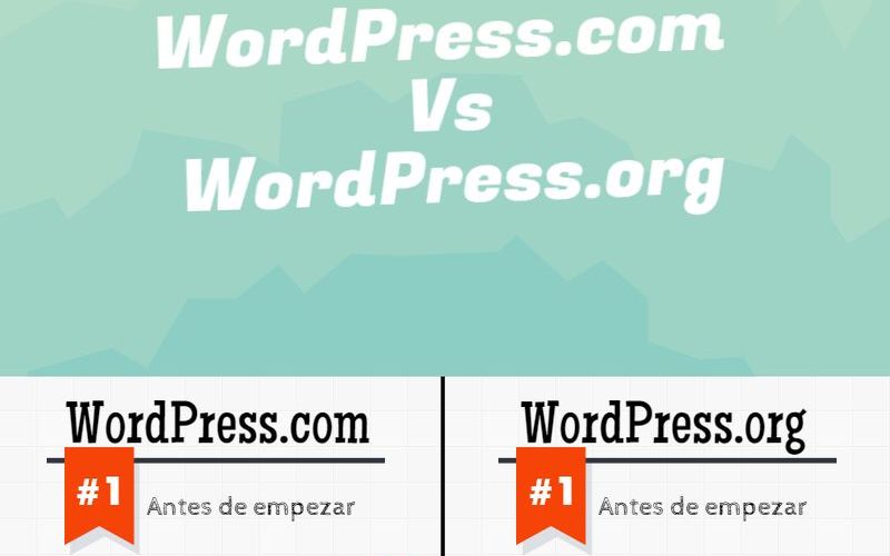 Cuál plataforma elegir: WordPress.com Vs WordPress.org (infografía)