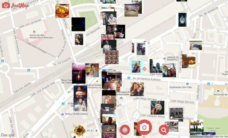 InstMap: las últimas imágenes compartidas en Instagram localizadas en el mapa