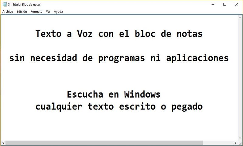 ¿Cómo escuchar textos y artículos desde el bloc de notas? (tip)