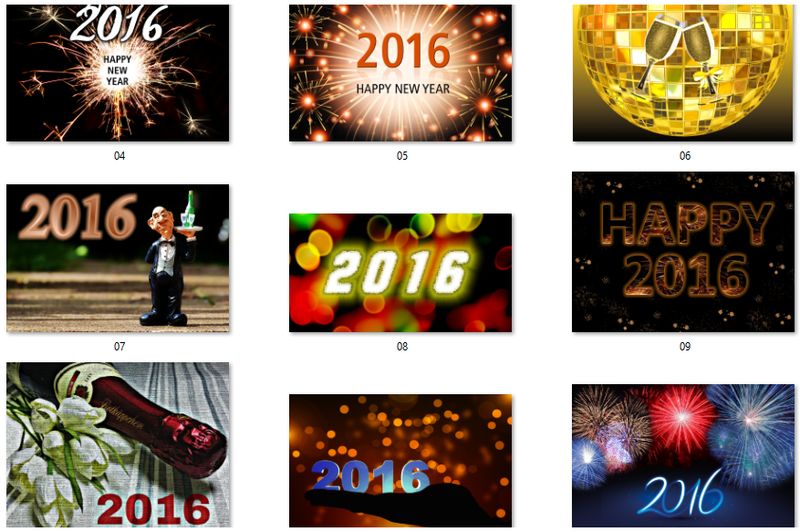 30 imágenes gratuitas y de gran calidad para decir "Feliz 2016"