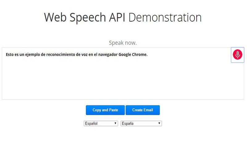 Web Speech API: convierte voz a texto en Chrome