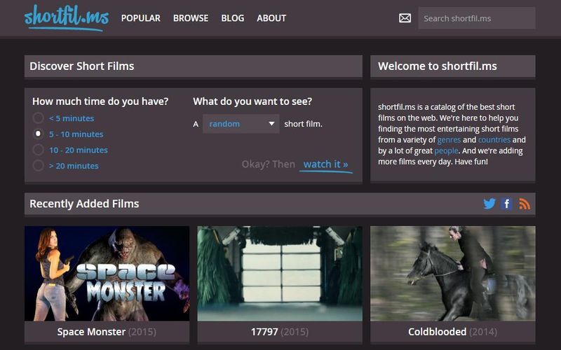 shortfilms: gran selección de cortometrajes para ver online