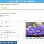 Utilidad web para crear tu Foto Calendario 2016