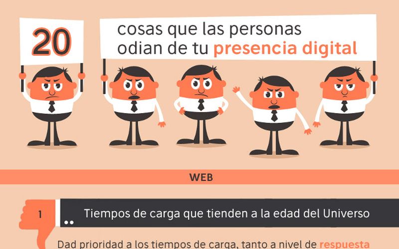 20 motivos por los que otras personas pueden odiar tu Presencia Digital (infografía)