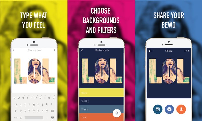 Bewo: app móvil para crear bellas fotos a partir de textos