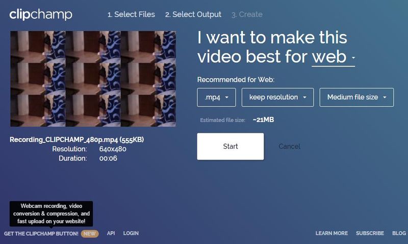 Clipchamp: utilidad web gratis para convertir y comprimir vídeos