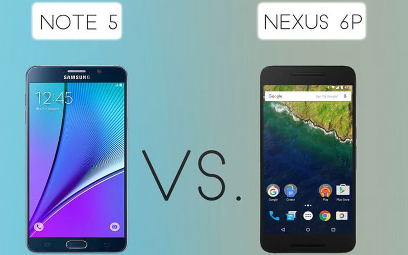 Comparativa de phablets: Galaxy Note 5 vs Nexus 6P (infografía)