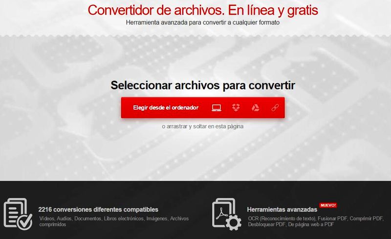 Convertio: convierte todo tipo de archivos en la web