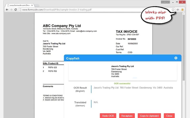 Copyfish: extrae el texto de PDF, imágenes y vídeos en Chrome
