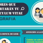 5 errores que puedes cometer para que descarten tu Currículum (infografía)