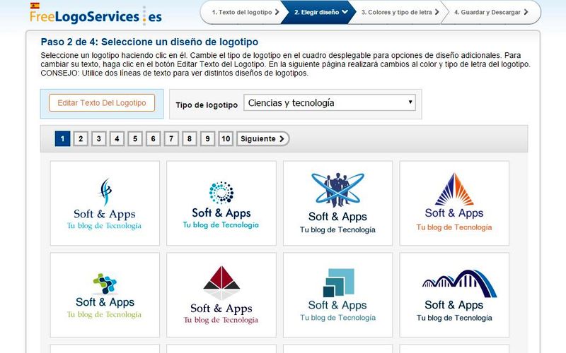 FreeLogoServices: crea tu logo, o el de tu empresa, gratis y online