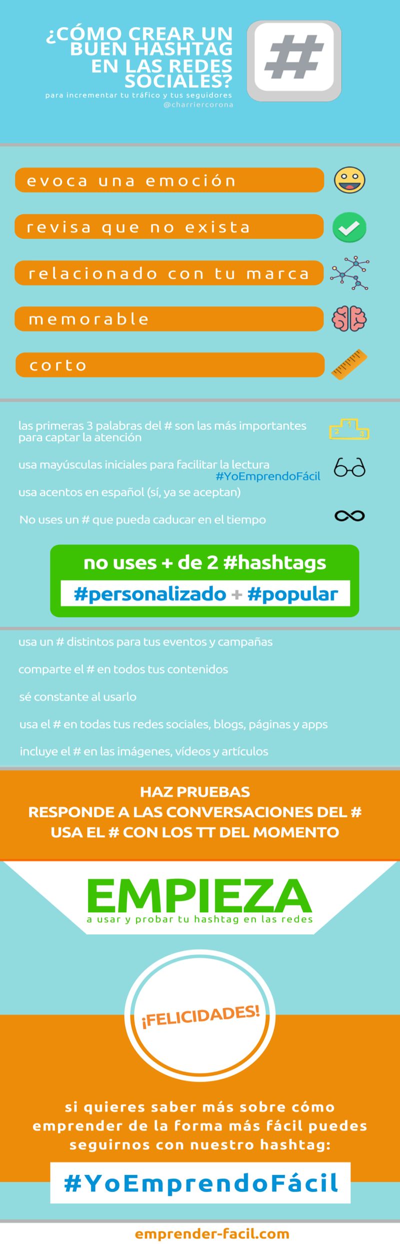 Cómo crear Hashtags efectivos en las Redes Sociales (infografía)