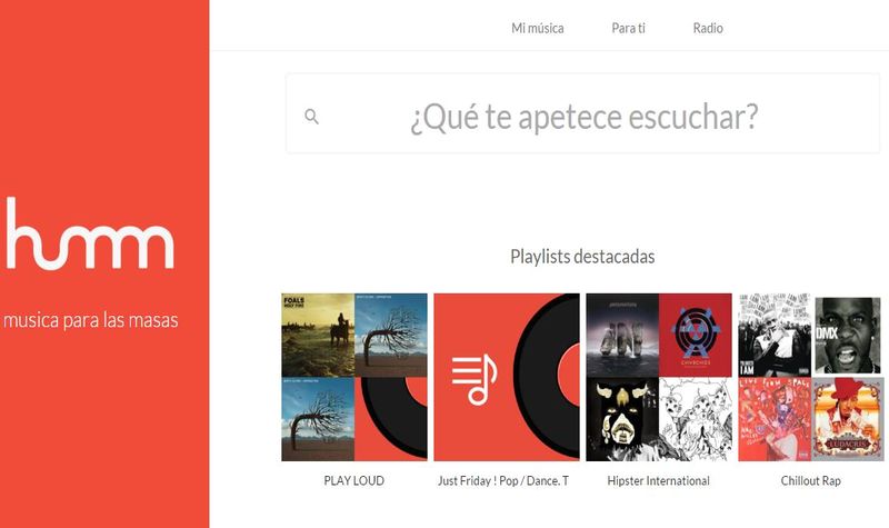 Humm: nueva opción para escuchar la mejor música desde la web