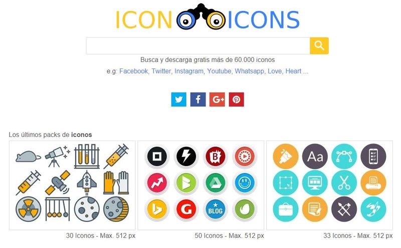 Icon icons: un sitio con más de 60000 iconos gratuitos