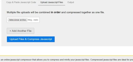 JSCompress: utilidad web para comprimir archivos JavaScript
