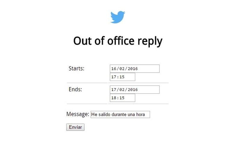 OOOTwitter: autorespondedor para cuando te ausentas de Twitter
