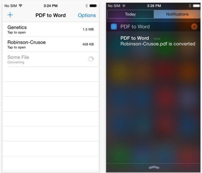 PDF to Word: app gratuita para convertir PDF a Word (iOS)