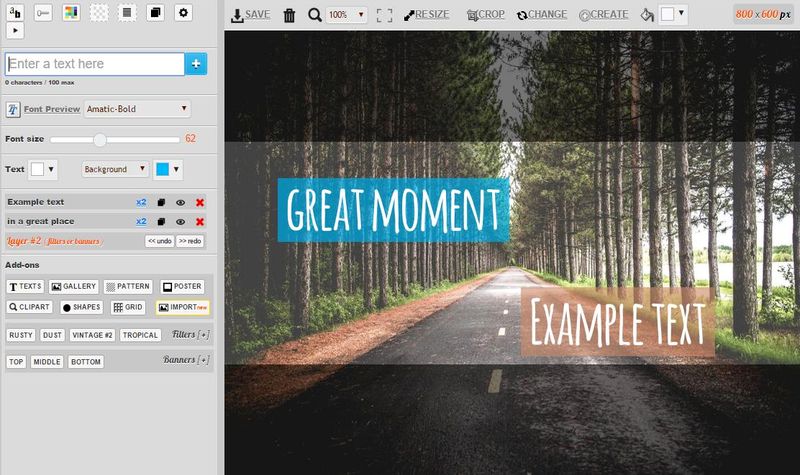 PicFont: genial utilidad web para crear imágenes con texto