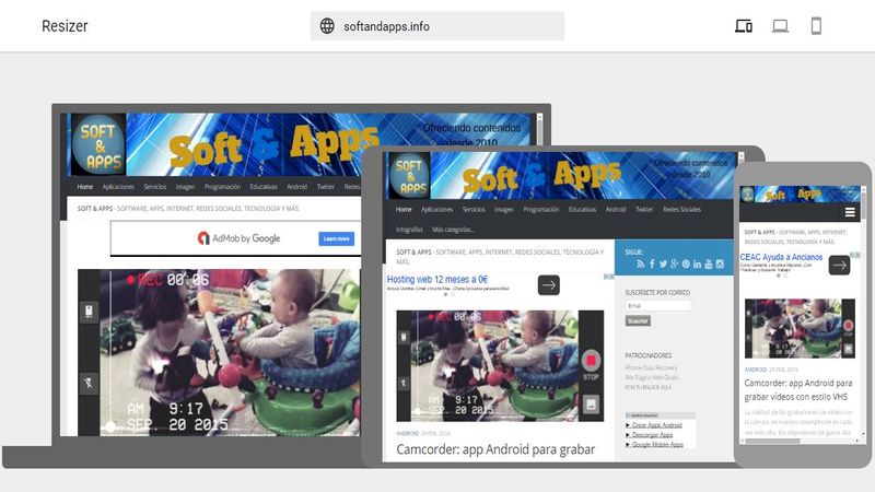 Resizer: utilidad de Google para verificar diseños responsive