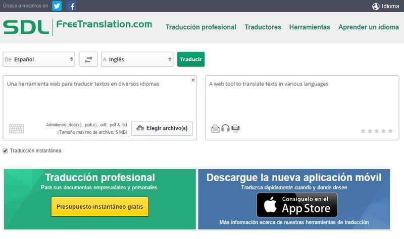 SDL Free Translation: traductor online para múltiples idiomas