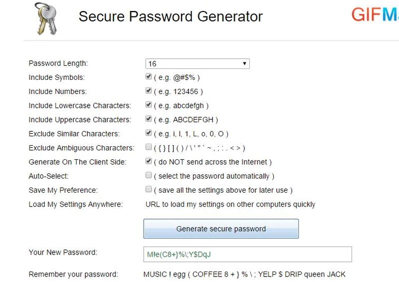 Secure Password Generator: práctico generador online de contraseñas seguras