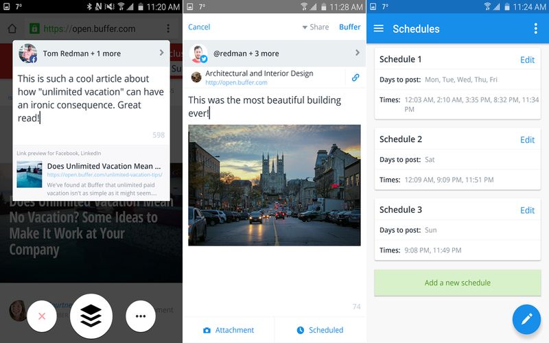 5 mejores apps para programar posts sociales en Android
