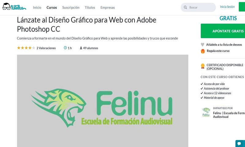 Curso gratis de Diseño Gráfico para web con Photoshop CC