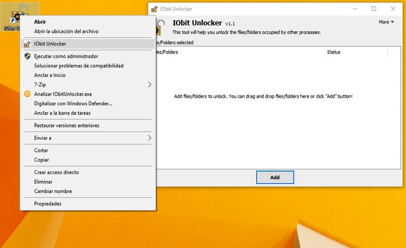 IObit Unlocker: software para forzar el borrado de archivos que se resisten