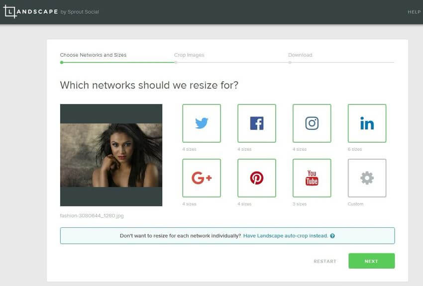 Landscape: web que optimiza imágenes para todas tus redes sociales