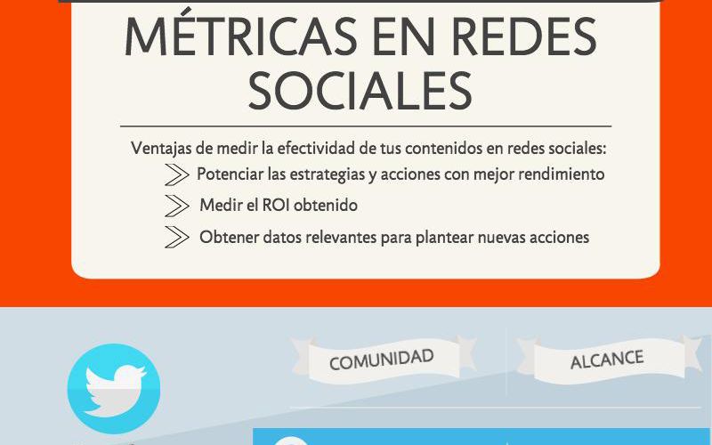 Las Métricas en las Redes Sociales (infografía)