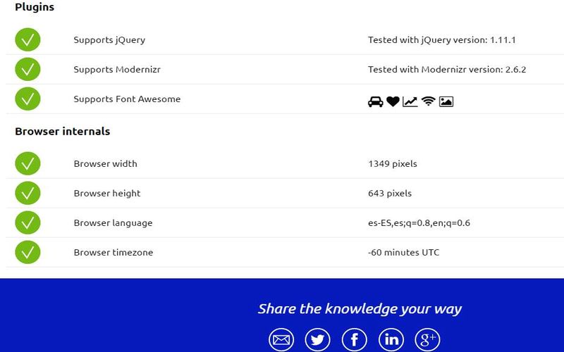 My Browser Specs: todas las características de tu Navegador